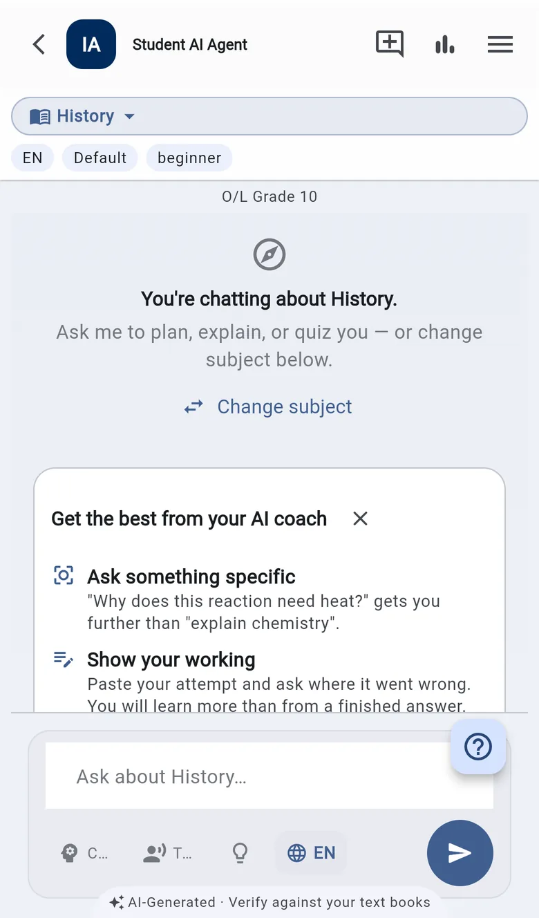 The Idasara Academy app on a phone