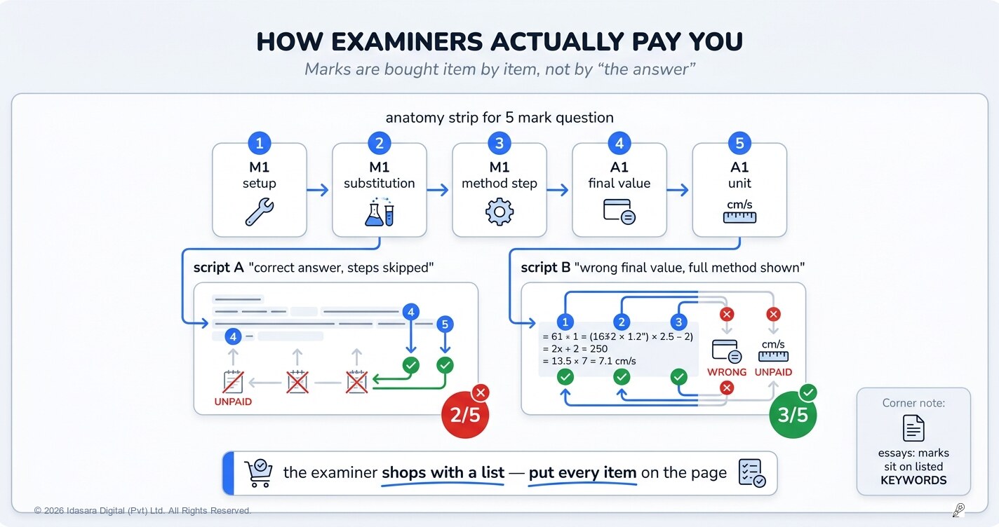 Method Marks vs Accuracy Marks: How Examiners Actually Pay You