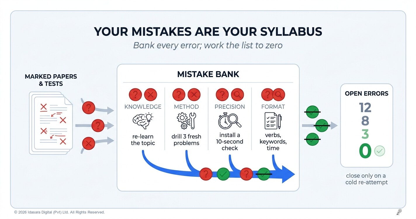 Your Mistakes Are Your Syllabus: The Mistake Bank