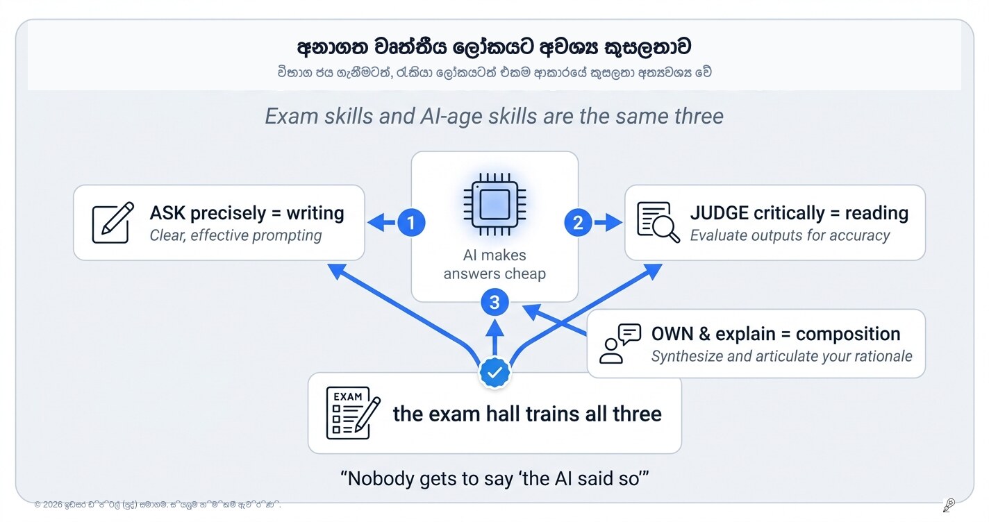 අනාගතයේදී රැකියා වෙළඳපොළේ ඉහළම වටිනාකමක් ලැබෙන දක්ෂතාවය ඔබ අද රාත්‍රියේ පුහුණු කරන දෙයයි