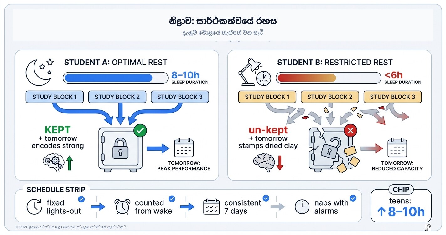 නින්ද: ඇසට නොපෙනෙන ඔබේ රහස් වාසිය