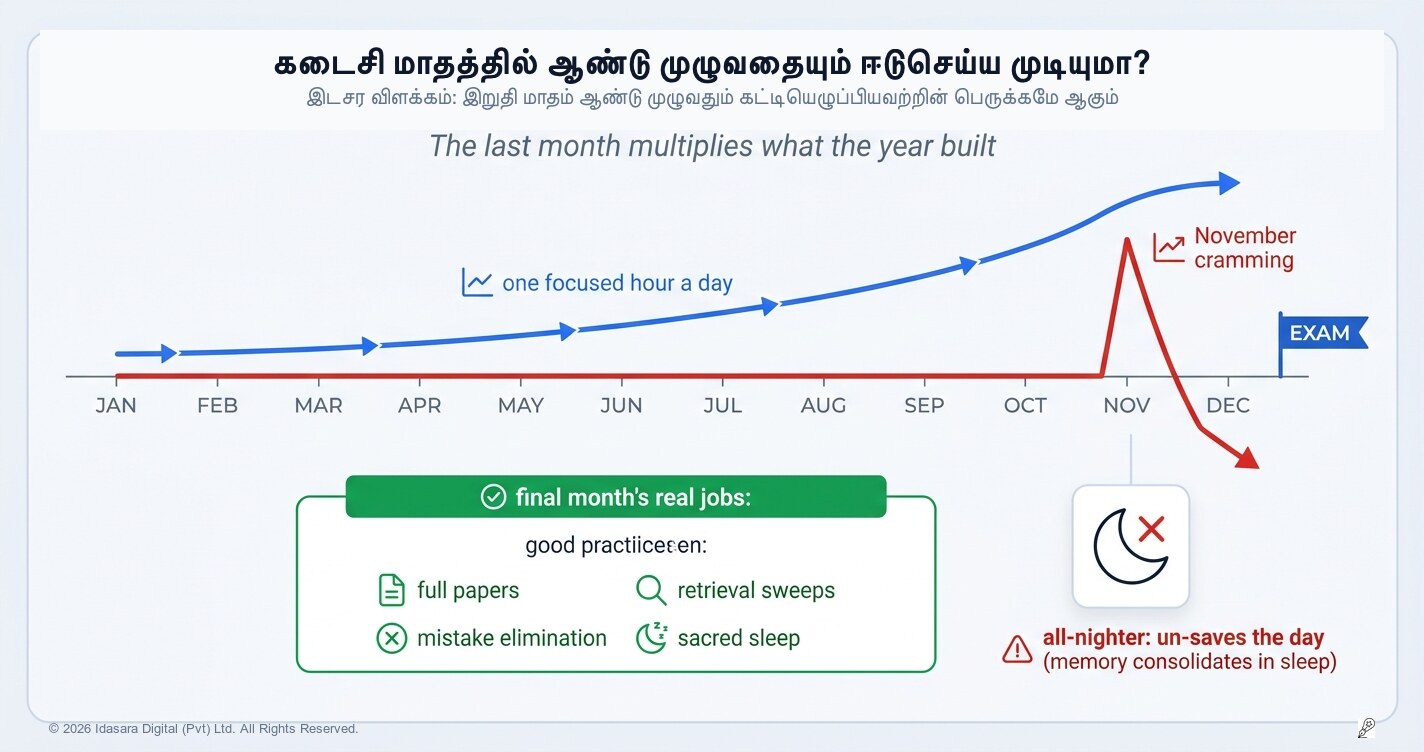 கடைசி நேரப் பாடப்பயிற்சியா அல்லது தொடர்ச்சியான பழக்கமா: கடைசி ஒரு மாதத்தால் ஒரு வருடத்தைக் காப்பாற்ற முடியுமா?