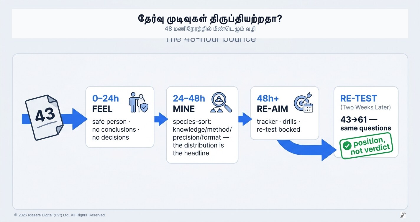தவணைப் பரீட்சையில் குறைந்த புள்ளிகளா? இதோ 48 மணிநேர மீண்டெழும் வழிமுறை